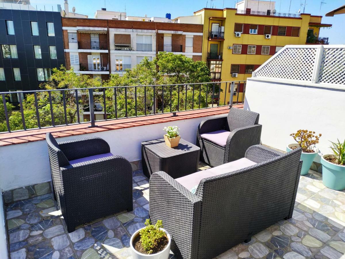 شقة Charming Terrace - Sunny Chill Out Terrace إشبيلية المظهر الخارجي الصورة